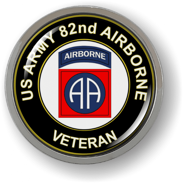 82nd Airborne Veteran 3D Emblem